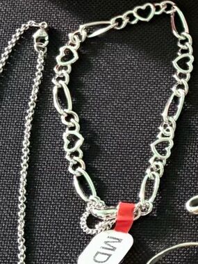 James Avery Silver Heart Link Bracelet